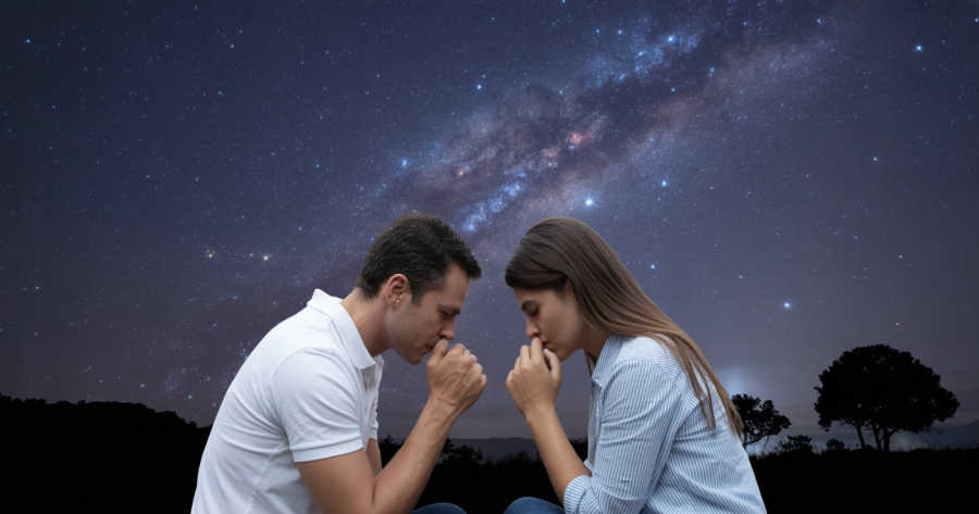 Casal brasileiro em processo de perdão